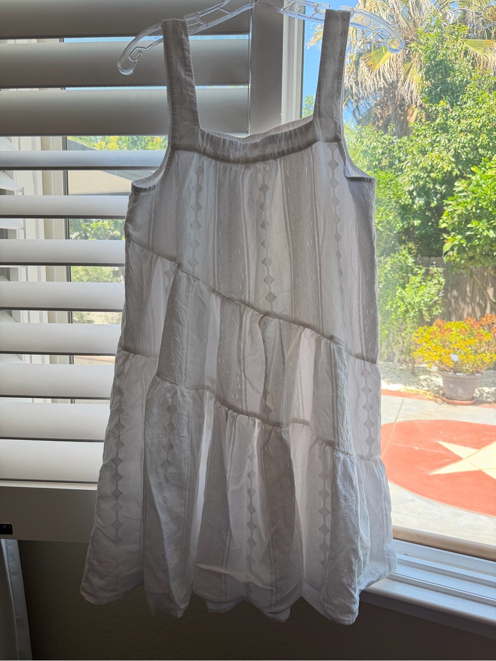 Splendid White Tiered Dress - Like New - Medium